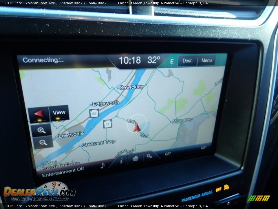 2016 Ford Explorer Sport 4WD Shadow Black / Ebony Black Photo #21