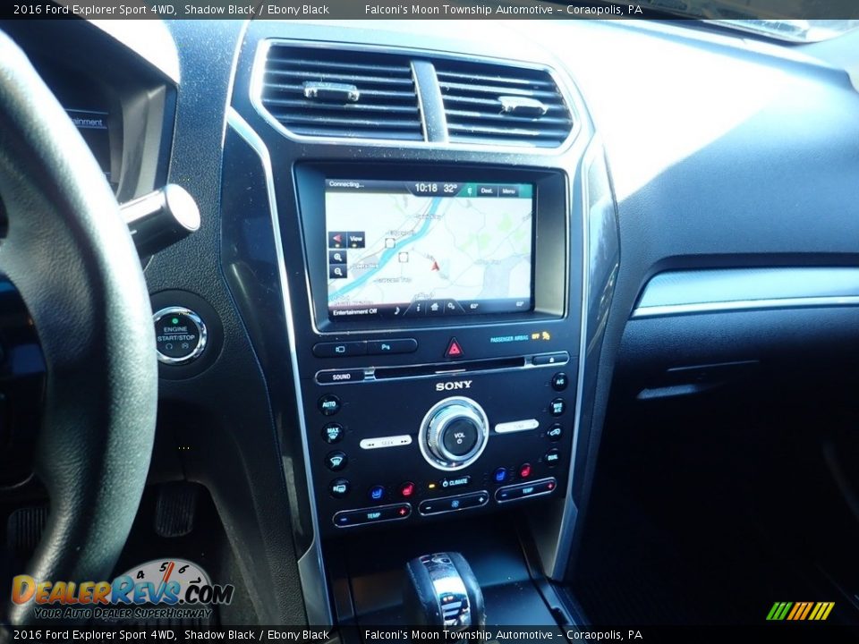 2016 Ford Explorer Sport 4WD Shadow Black / Ebony Black Photo #22