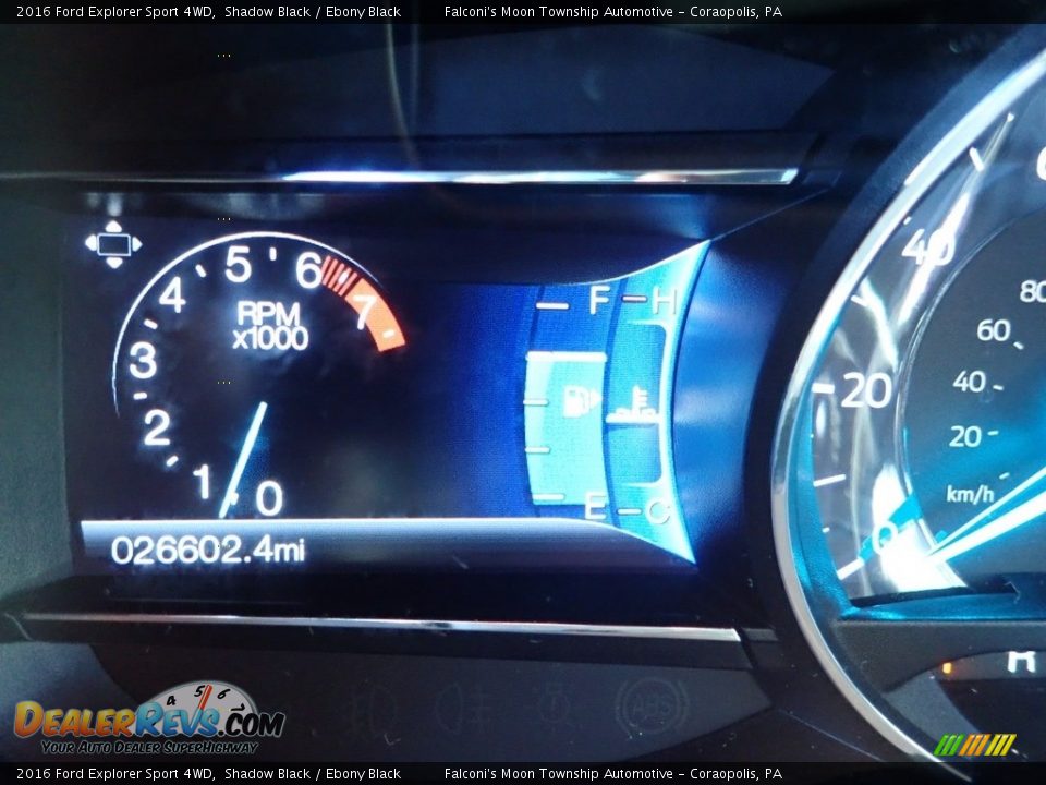 2016 Ford Explorer Sport 4WD Shadow Black / Ebony Black Photo #24