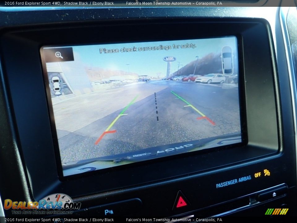 2016 Ford Explorer Sport 4WD Shadow Black / Ebony Black Photo #25