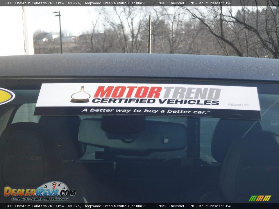 2018 Chevrolet Colorado ZR2 Crew Cab 4x4 Deepwood Green Metallic / Jet Black Photo #7
