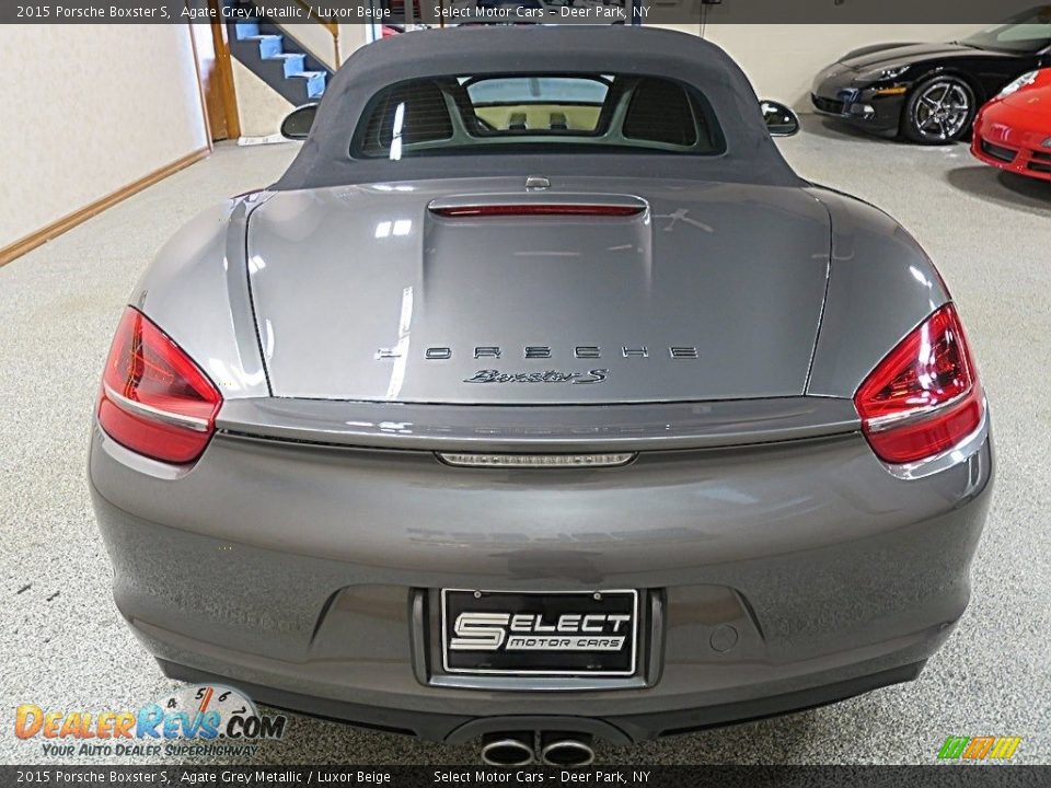 2015 Porsche Boxster S Agate Grey Metallic / Luxor Beige Photo #5