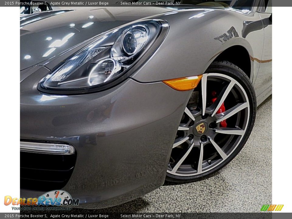 2015 Porsche Boxster S Agate Grey Metallic / Luxor Beige Photo #8