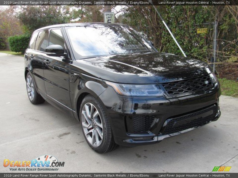 2019 Land Rover Range Rover Sport Autobiography Dynamic Santorini Black Metallic / Ebony/Ebony Photo #2