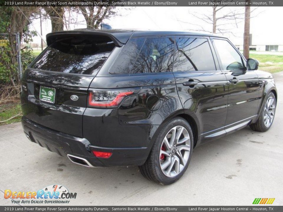 2019 Land Rover Range Rover Sport Autobiography Dynamic Santorini Black Metallic / Ebony/Ebony Photo #7