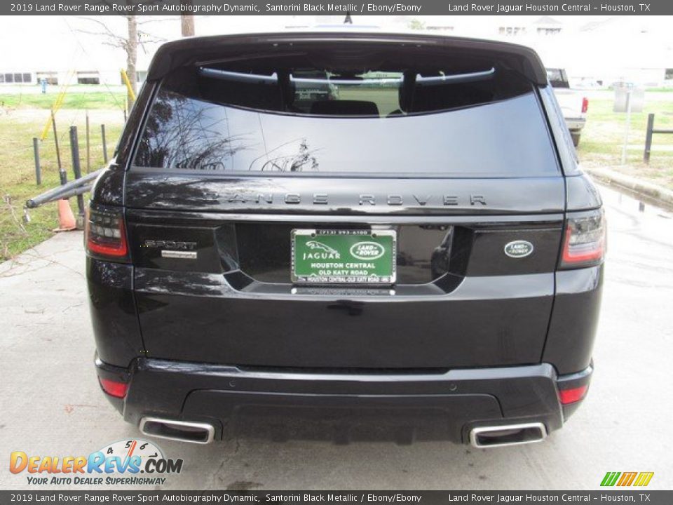 2019 Land Rover Range Rover Sport Autobiography Dynamic Santorini Black Metallic / Ebony/Ebony Photo #8