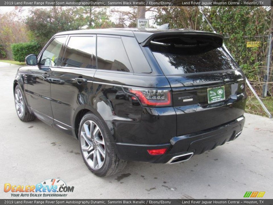 2019 Land Rover Range Rover Sport Autobiography Dynamic Santorini Black Metallic / Ebony/Ebony Photo #12