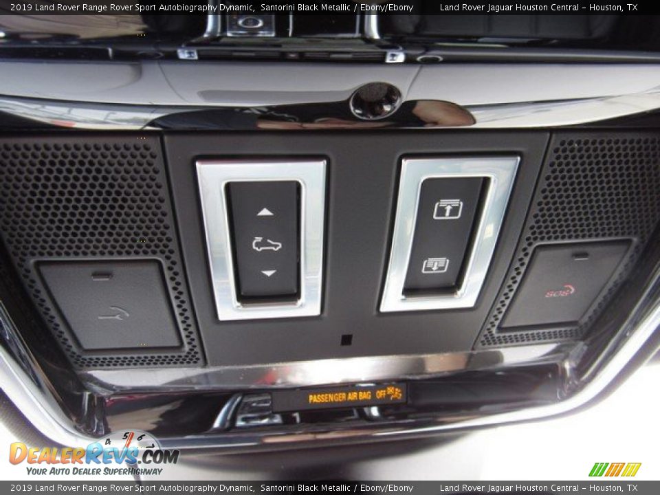 2019 Land Rover Range Rover Sport Autobiography Dynamic Santorini Black Metallic / Ebony/Ebony Photo #36