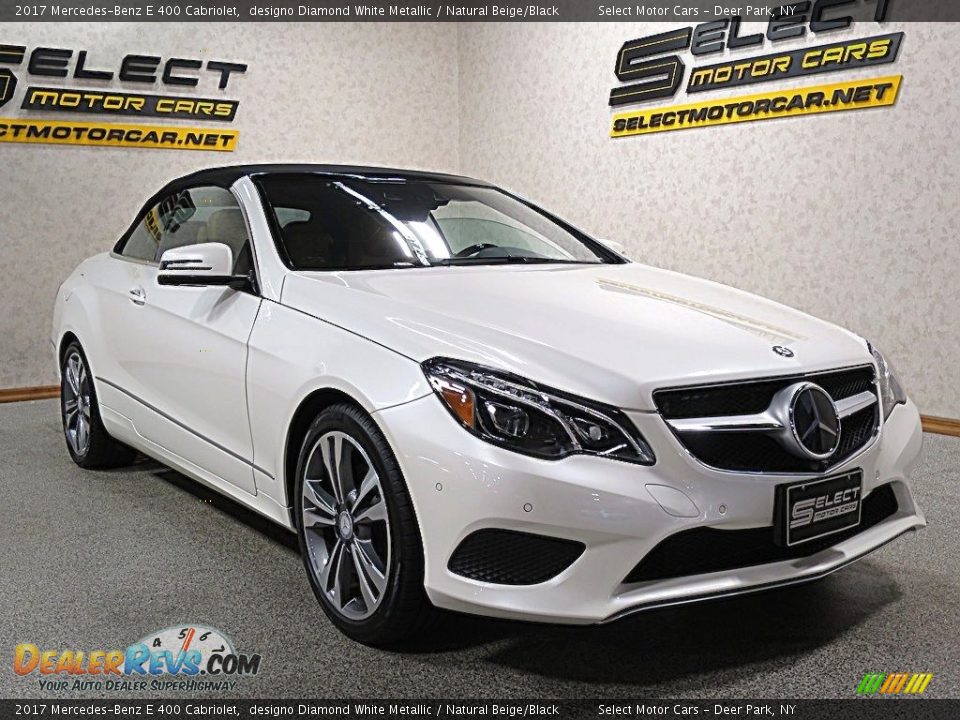 2017 Mercedes-Benz E 400 Cabriolet designo Diamond White Metallic / Natural Beige/Black Photo #3