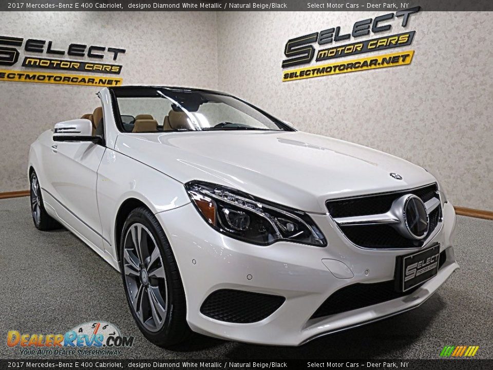 2017 Mercedes-Benz E 400 Cabriolet designo Diamond White Metallic / Natural Beige/Black Photo #9