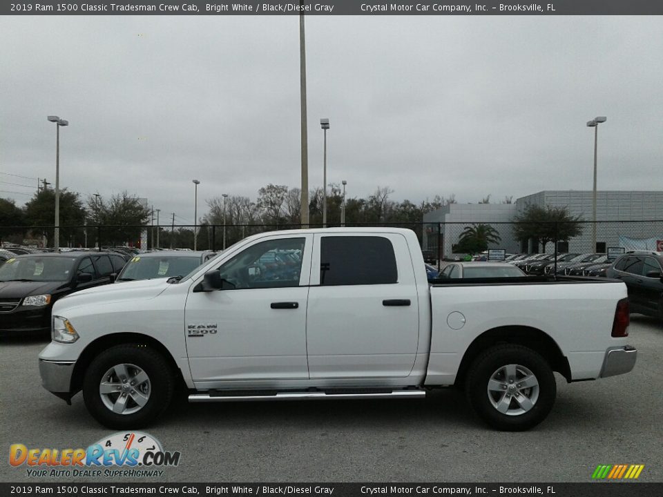 2019 Ram 1500 Classic Tradesman Crew Cab Bright White / Black/Diesel Gray Photo #2