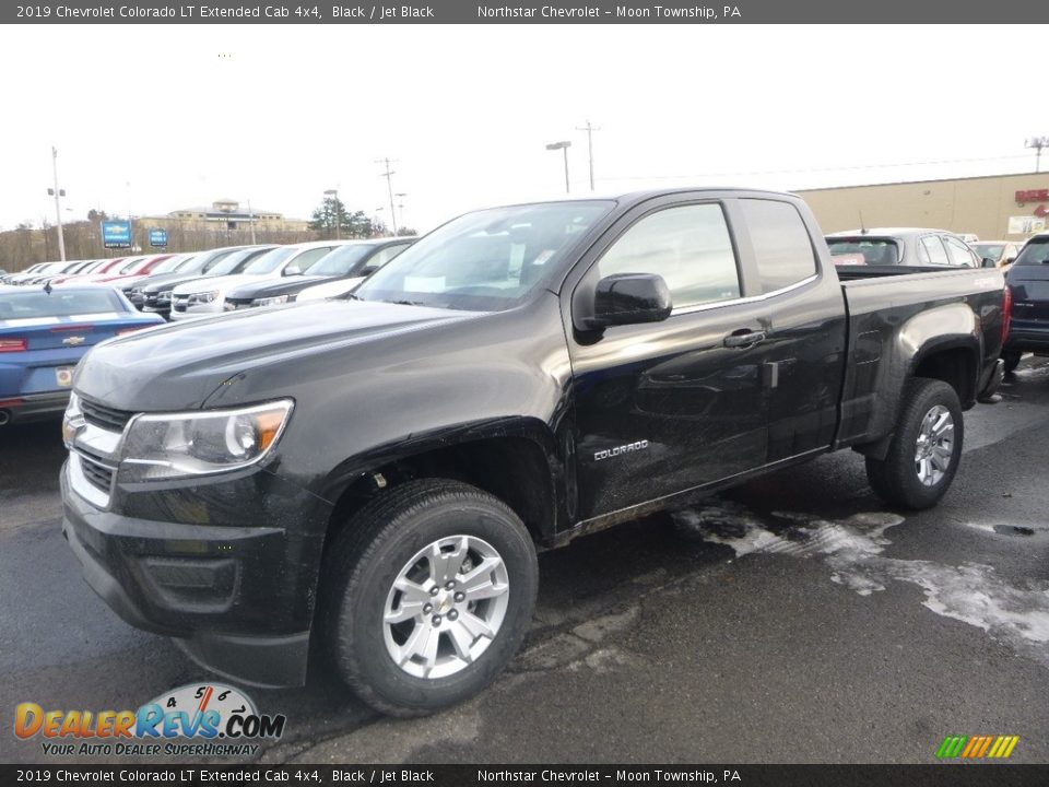 2019 Chevrolet Colorado LT Extended Cab 4x4 Black / Jet Black Photo #1