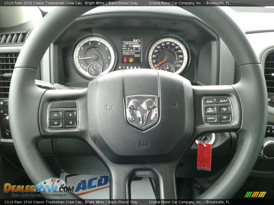 2019 Ram 1500 Classic Tradesman Crew Cab Bright White / Black/Diesel Gray Photo #14