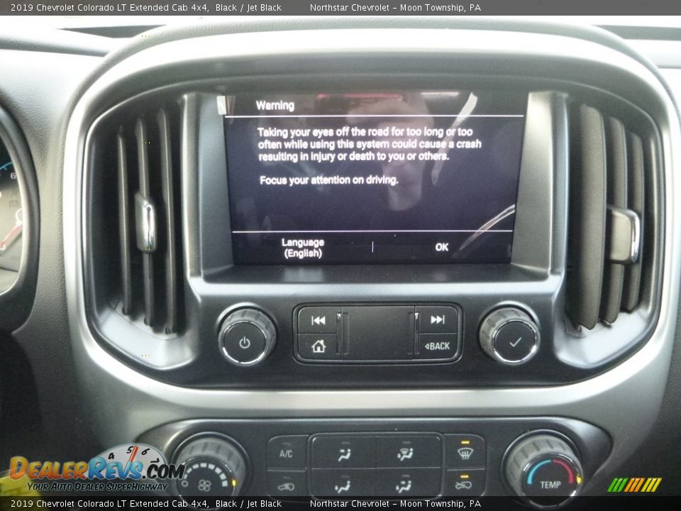 2019 Chevrolet Colorado LT Extended Cab 4x4 Black / Jet Black Photo #14