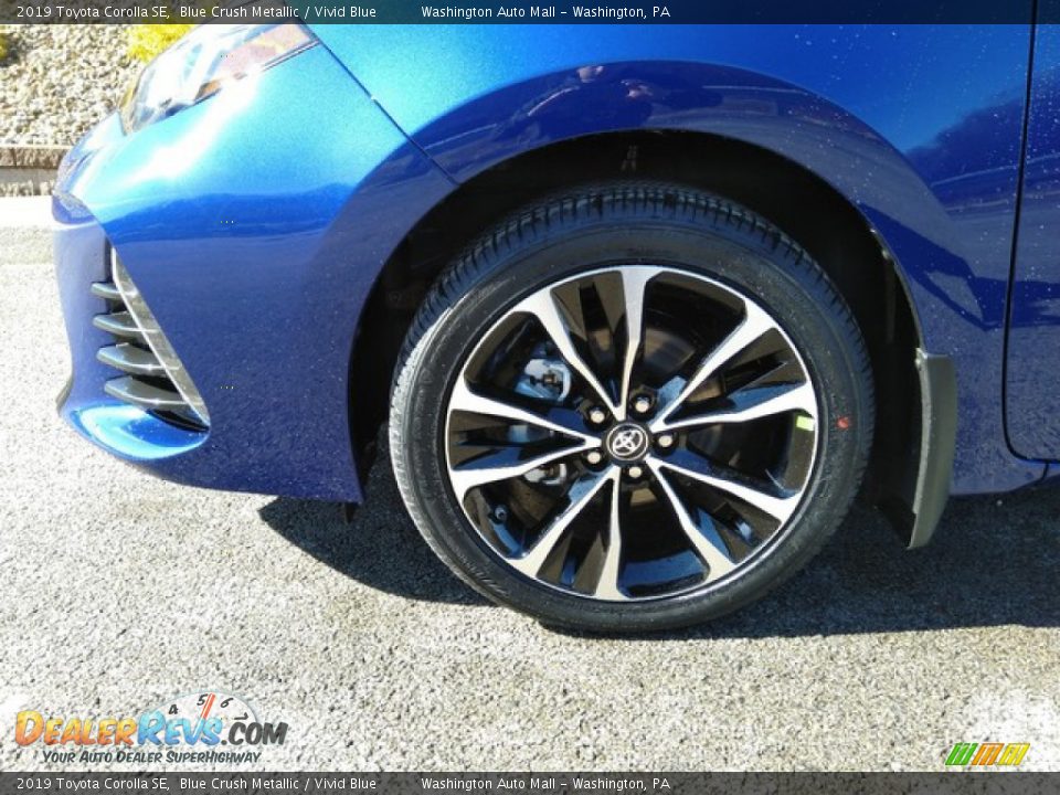 2019 Toyota Corolla SE Blue Crush Metallic / Vivid Blue Photo #9