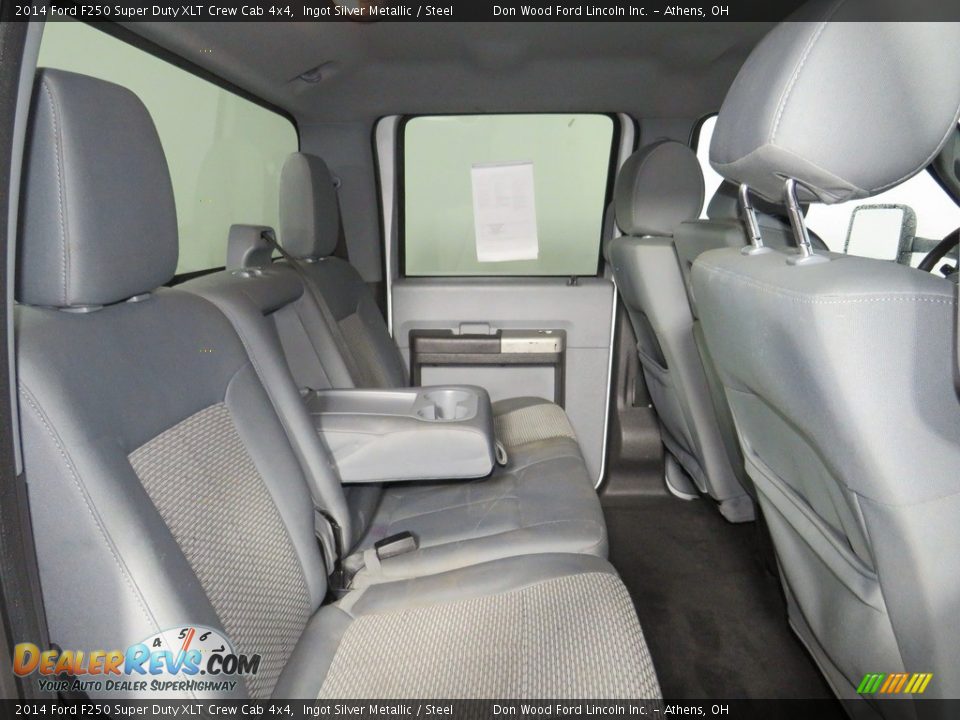 2014 Ford F250 Super Duty XLT Crew Cab 4x4 Ingot Silver Metallic / Steel Photo #33