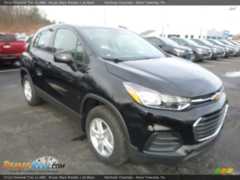 2019 Chevrolet Trax LS AWD Mosaic Black Metallic / Jet Black Photo #7