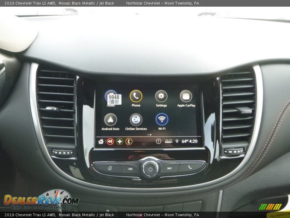 2019 Chevrolet Trax LS AWD Mosaic Black Metallic / Jet Black Photo #17
