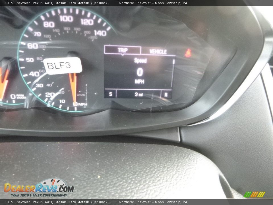 2019 Chevrolet Trax LS AWD Mosaic Black Metallic / Jet Black Photo #20