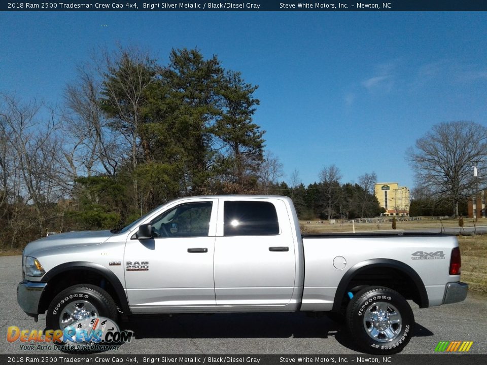 2018 Ram 2500 Tradesman Crew Cab 4x4 Bright Silver Metallic / Black/Diesel Gray Photo #1