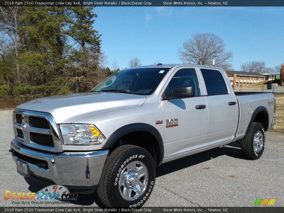 2018 Ram 2500 Tradesman Crew Cab 4x4 Bright Silver Metallic / Black/Diesel Gray Photo #2