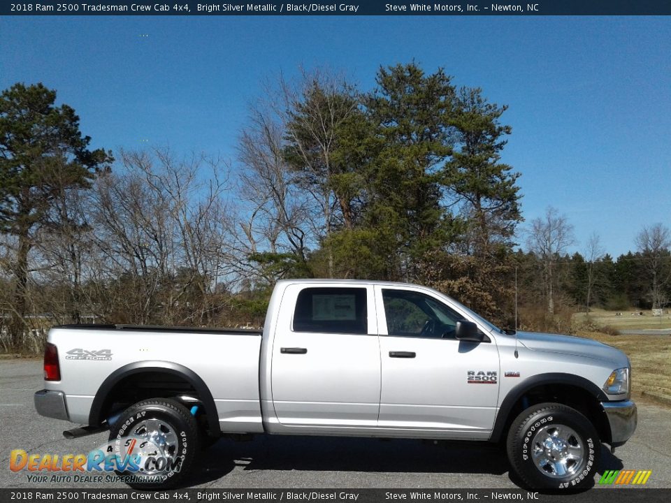 2018 Ram 2500 Tradesman Crew Cab 4x4 Bright Silver Metallic / Black/Diesel Gray Photo #5