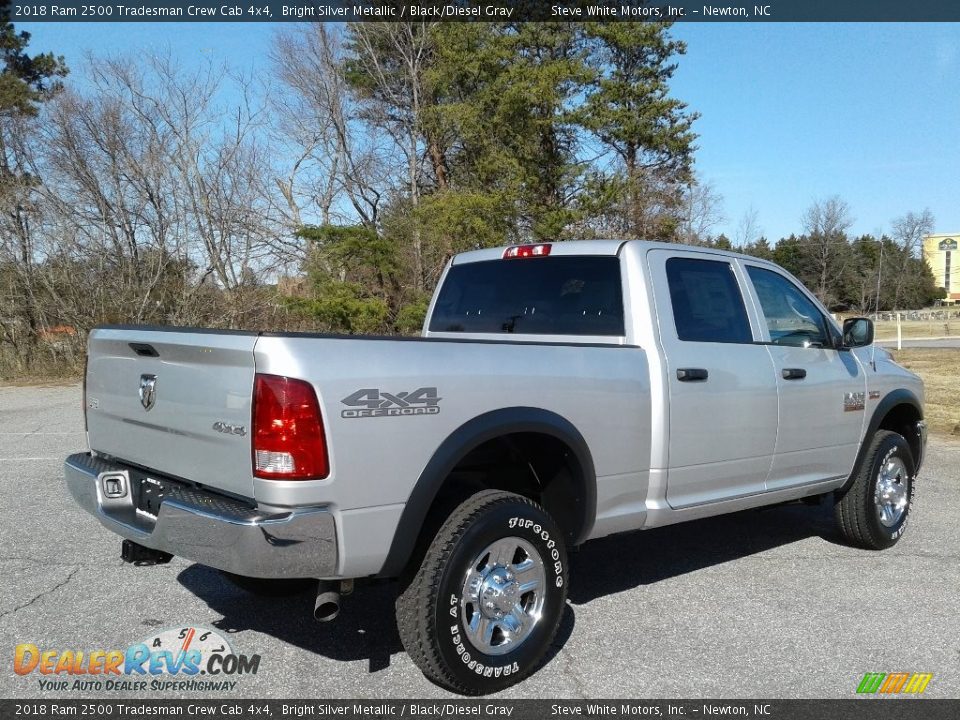 2018 Ram 2500 Tradesman Crew Cab 4x4 Bright Silver Metallic / Black/Diesel Gray Photo #6