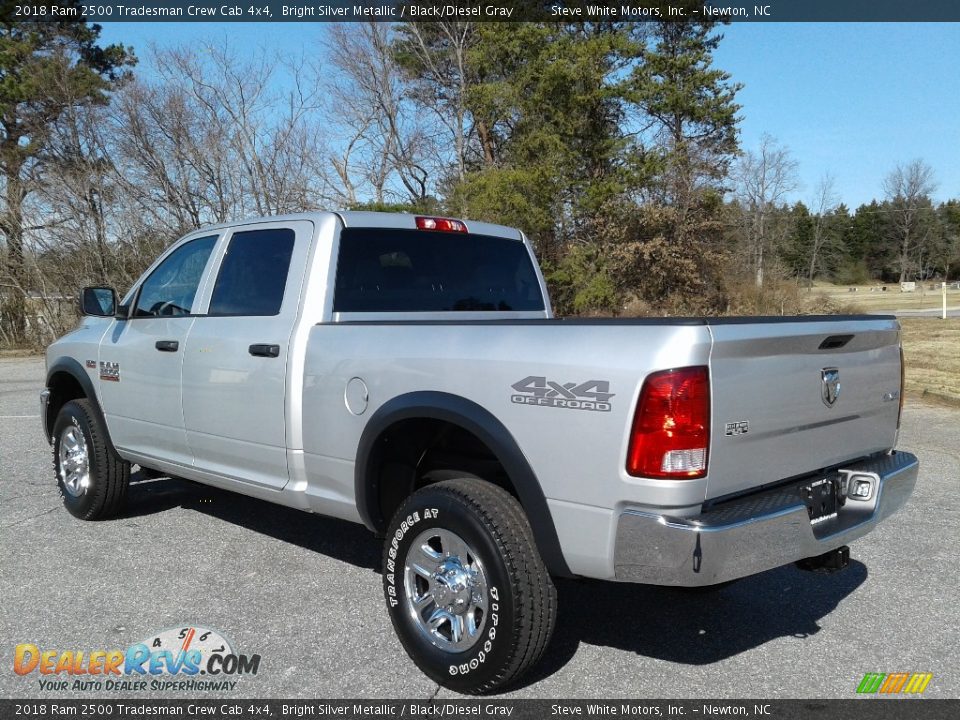 2018 Ram 2500 Tradesman Crew Cab 4x4 Bright Silver Metallic / Black/Diesel Gray Photo #8