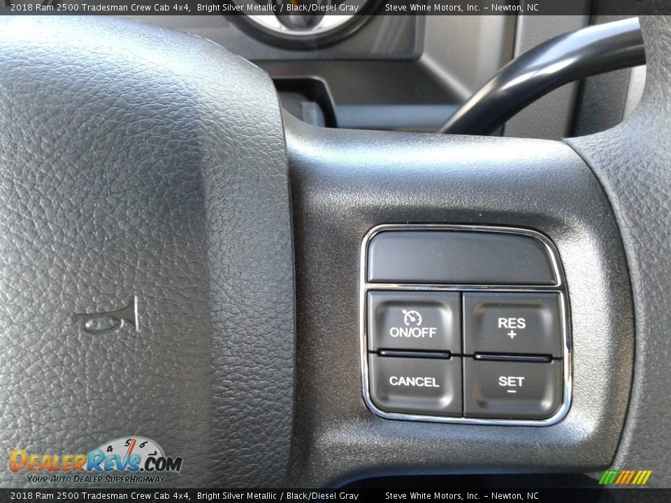 2018 Ram 2500 Tradesman Crew Cab 4x4 Bright Silver Metallic / Black/Diesel Gray Photo #16