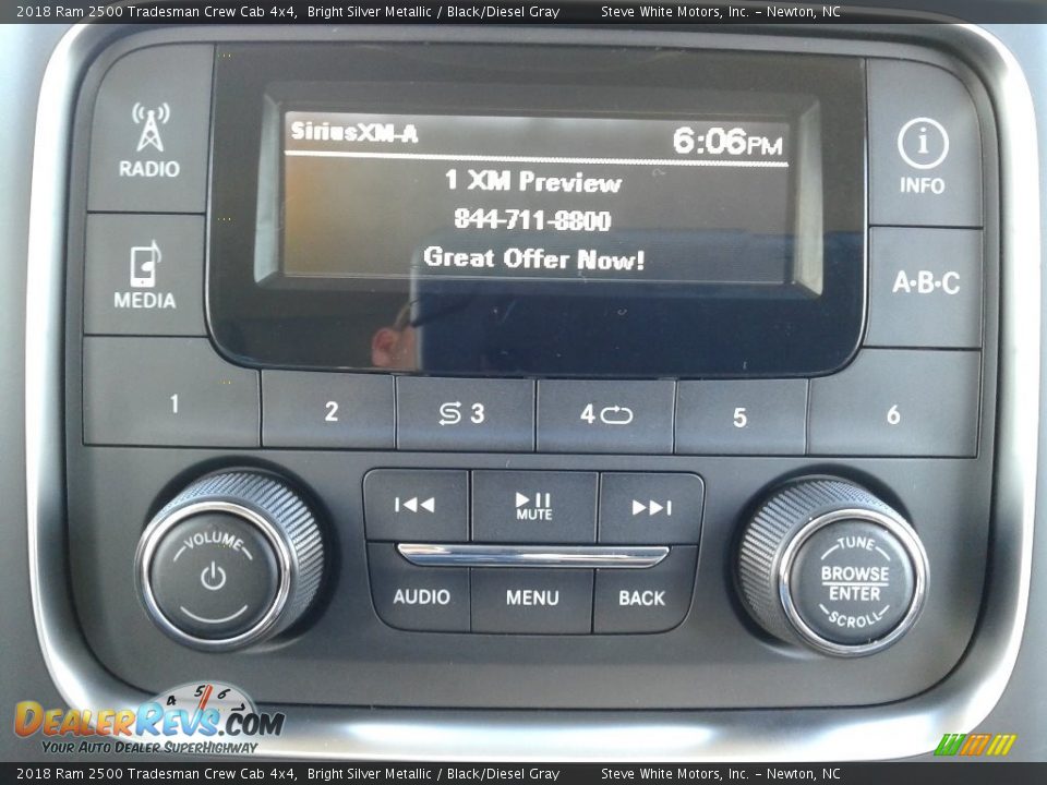 2018 Ram 2500 Tradesman Crew Cab 4x4 Bright Silver Metallic / Black/Diesel Gray Photo #19