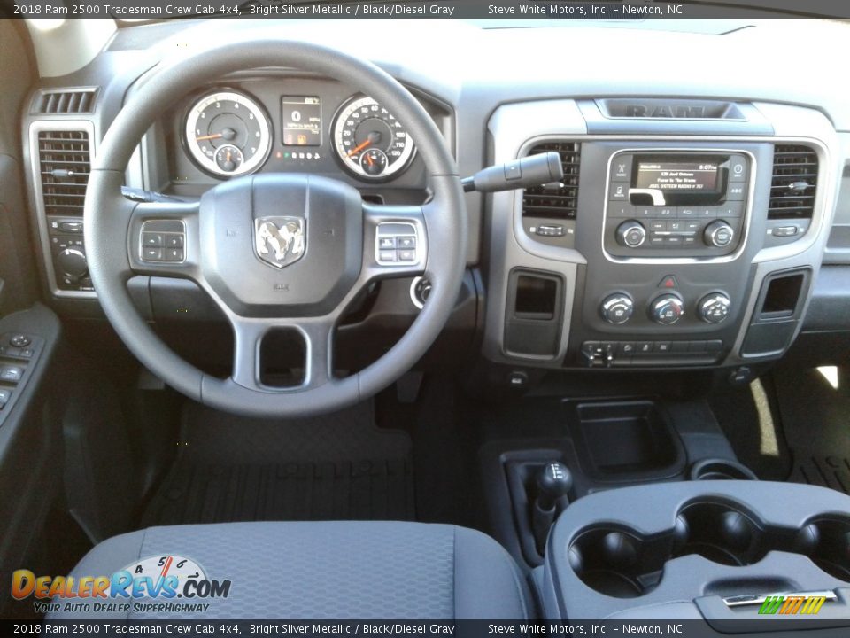 2018 Ram 2500 Tradesman Crew Cab 4x4 Bright Silver Metallic / Black/Diesel Gray Photo #24