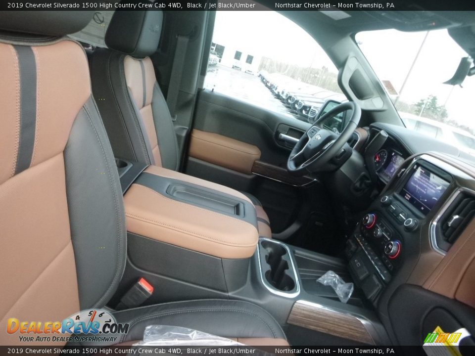 2019 Chevrolet Silverado 1500 High Country Crew Cab 4WD Black / Jet Black/Umber Photo #10