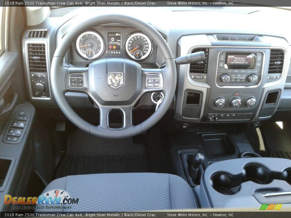 2018 Ram 2500 Tradesman Crew Cab 4x4 Bright Silver Metallic / Black/Diesel Gray Photo #25
