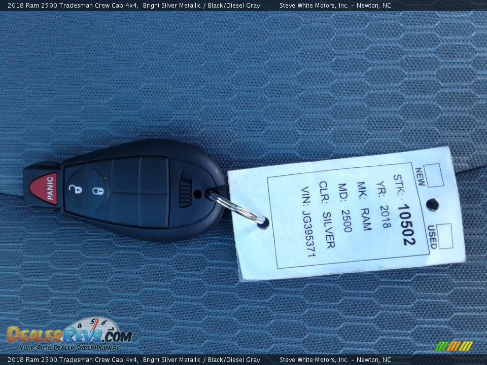 2018 Ram 2500 Tradesman Crew Cab 4x4 Bright Silver Metallic / Black/Diesel Gray Photo #26