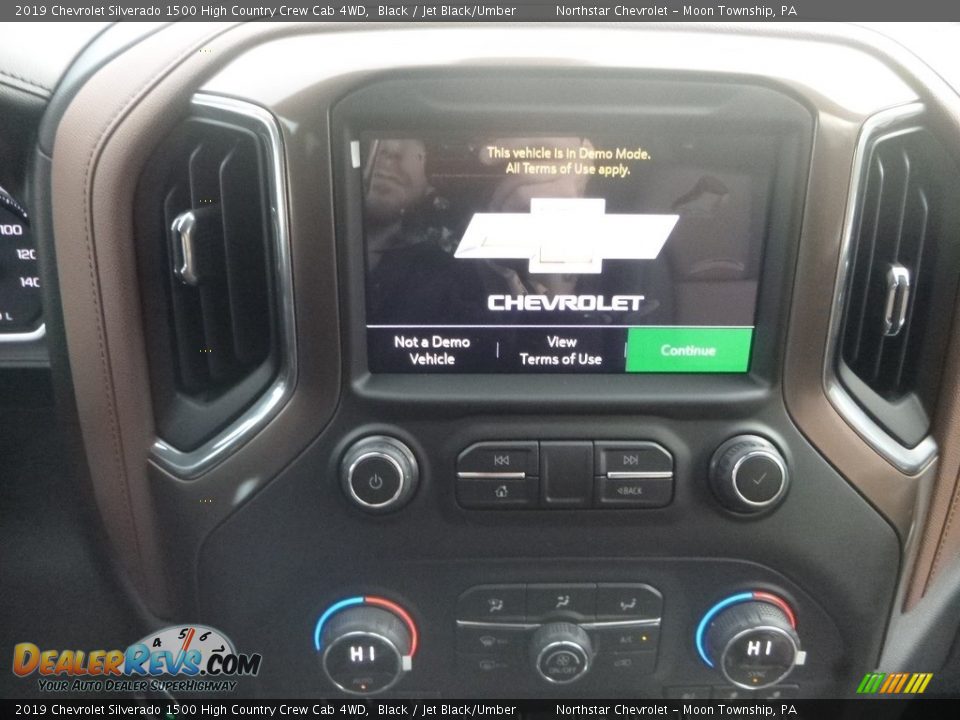 2019 Chevrolet Silverado 1500 High Country Crew Cab 4WD Black / Jet Black/Umber Photo #18