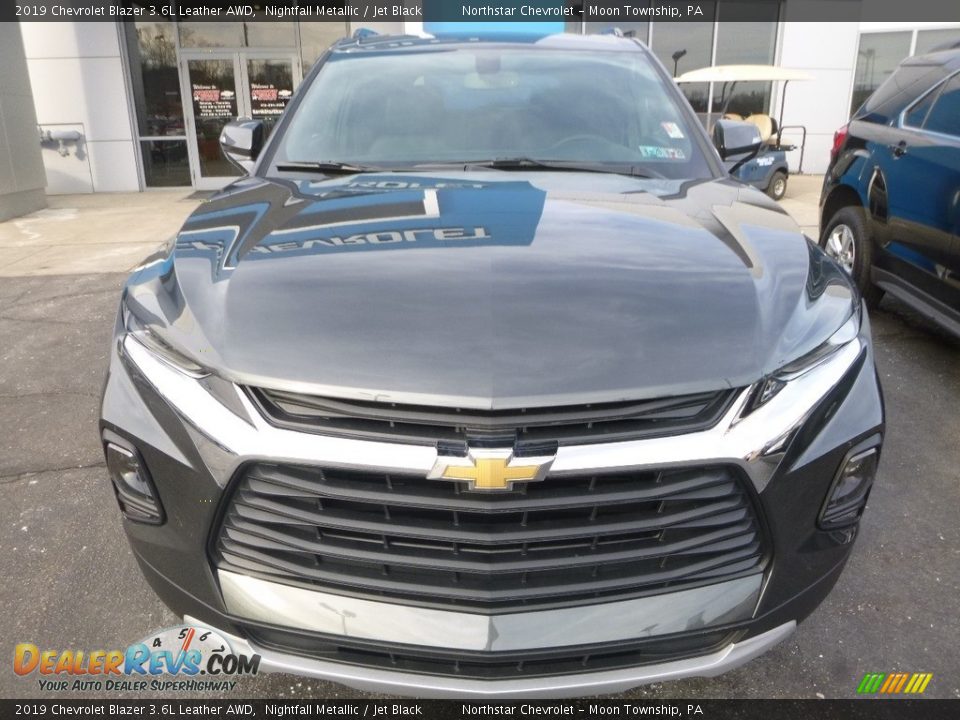 2019 Chevrolet Blazer 3.6L Leather AWD Nightfall Metallic / Jet Black Photo #8