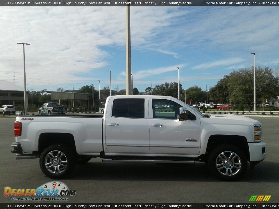 2019 Chevrolet Silverado 2500HD High Country Crew Cab 4WD Iridescent Pearl Tricoat / High Country Saddle Photo #6