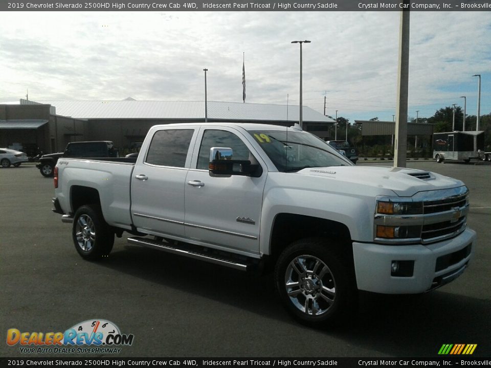 2019 Chevrolet Silverado 2500HD High Country Crew Cab 4WD Iridescent Pearl Tricoat / High Country Saddle Photo #7