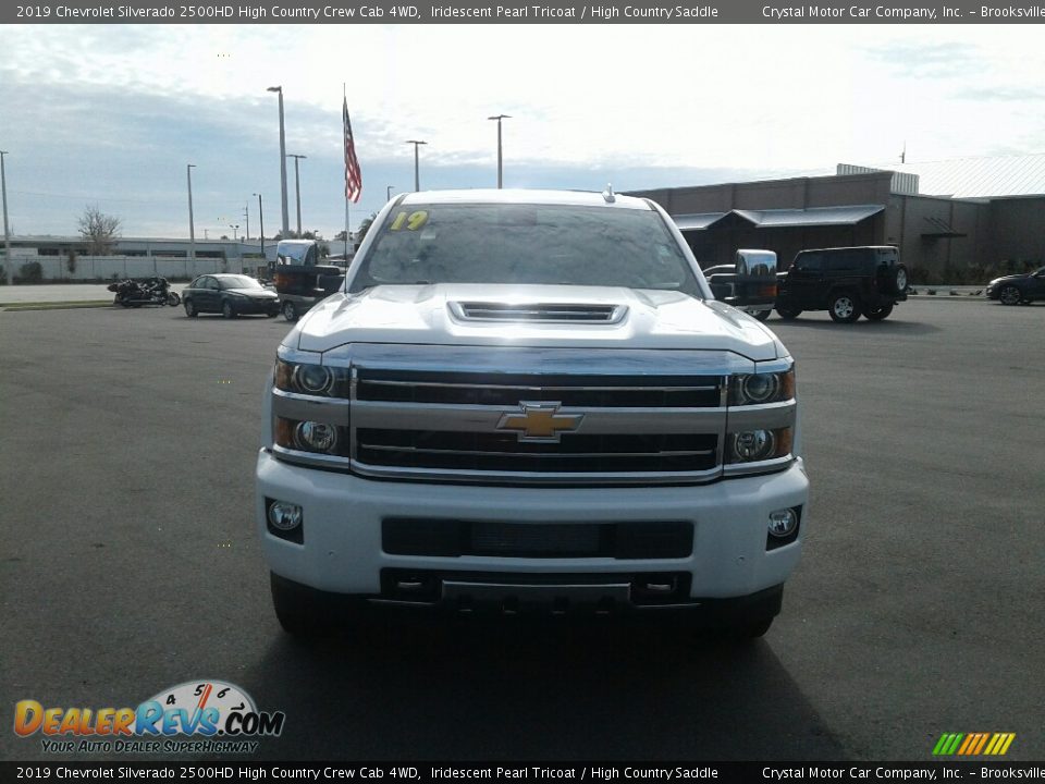 2019 Chevrolet Silverado 2500HD High Country Crew Cab 4WD Iridescent Pearl Tricoat / High Country Saddle Photo #8