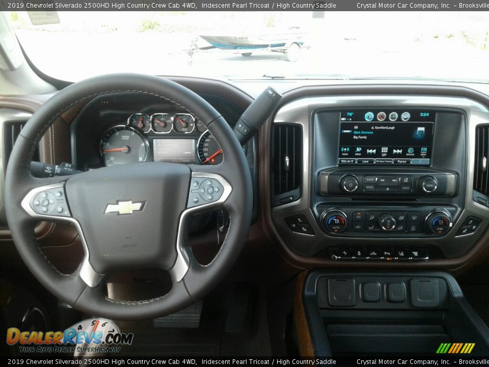 2019 Chevrolet Silverado 2500HD High Country Crew Cab 4WD Iridescent Pearl Tricoat / High Country Saddle Photo #13