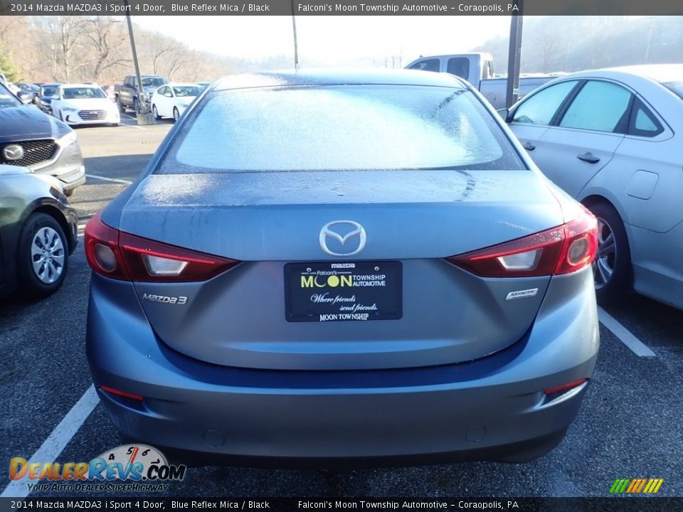 2014 Mazda MAZDA3 i Sport 4 Door Blue Reflex Mica / Black Photo #3