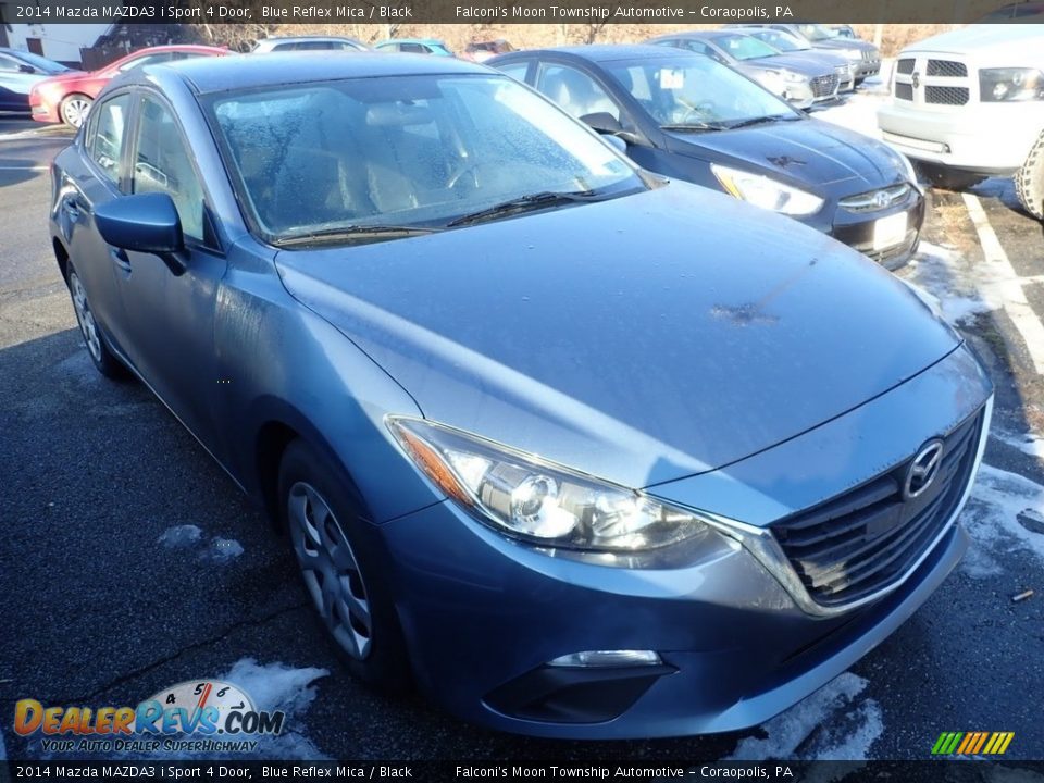 2014 Mazda MAZDA3 i Sport 4 Door Blue Reflex Mica / Black Photo #5