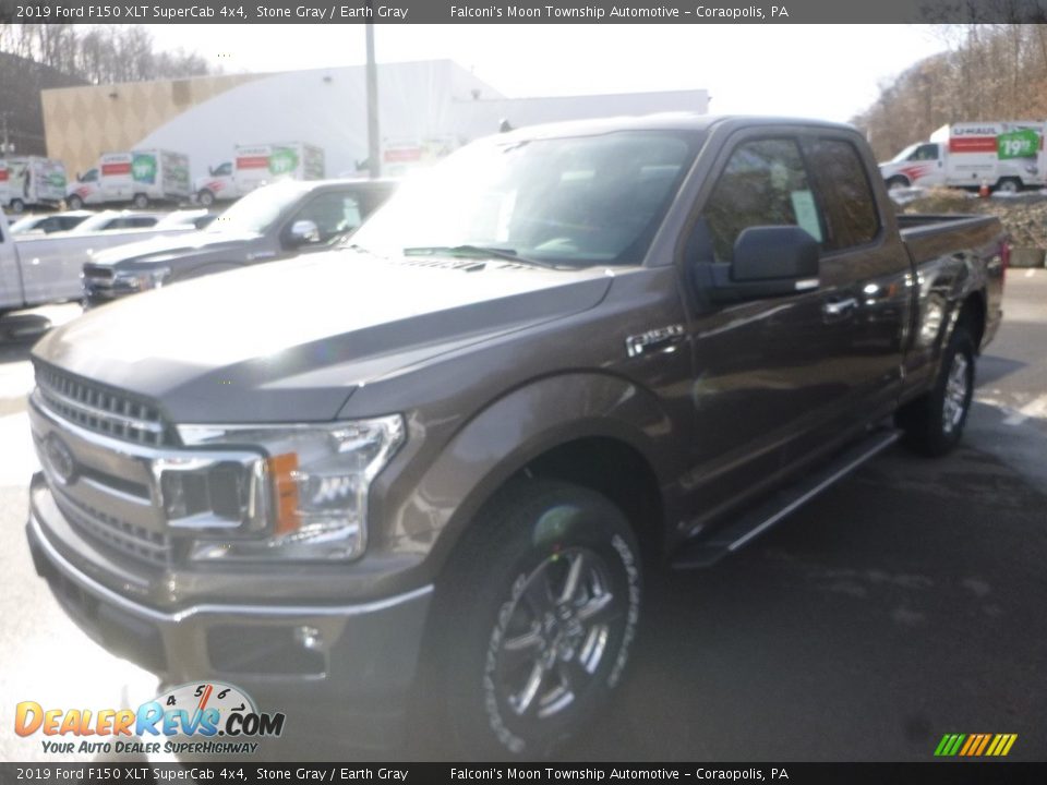 2019 Ford F150 XLT SuperCab 4x4 Stone Gray / Earth Gray Photo #2