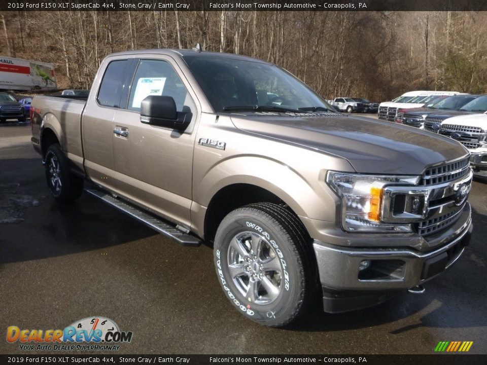 2019 Ford F150 XLT SuperCab 4x4 Stone Gray / Earth Gray Photo #6