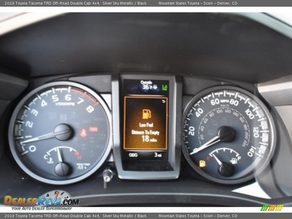 2019 Toyota Tacoma TRD Off-Road Double Cab 4x4 Gauges Photo #28