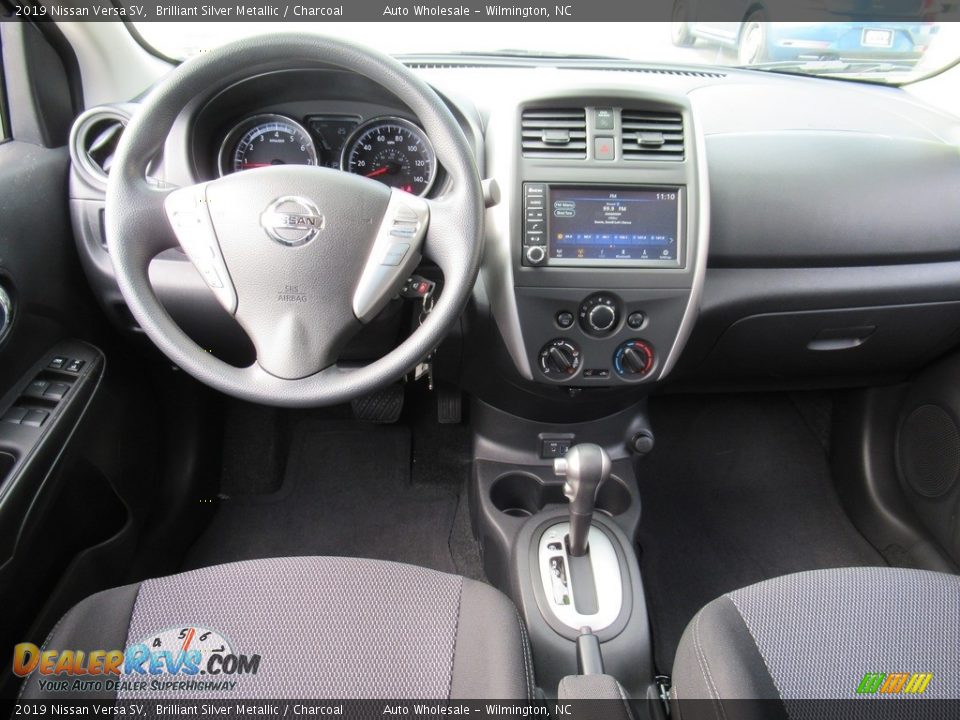 2019 Nissan Versa SV Brilliant Silver Metallic / Charcoal Photo #15