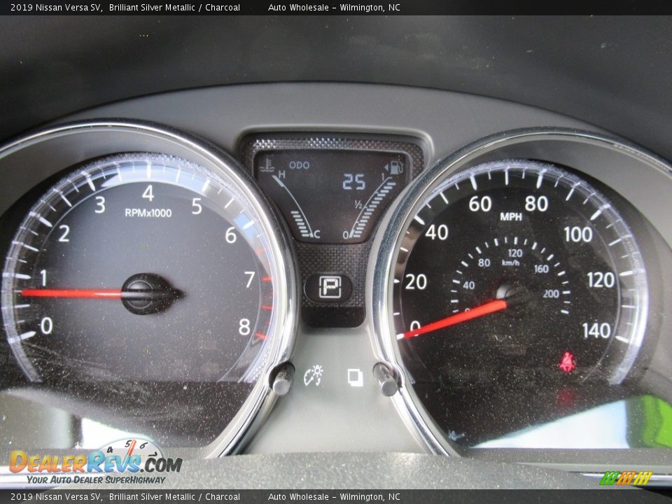 2019 Nissan Versa SV Brilliant Silver Metallic / Charcoal Photo #16