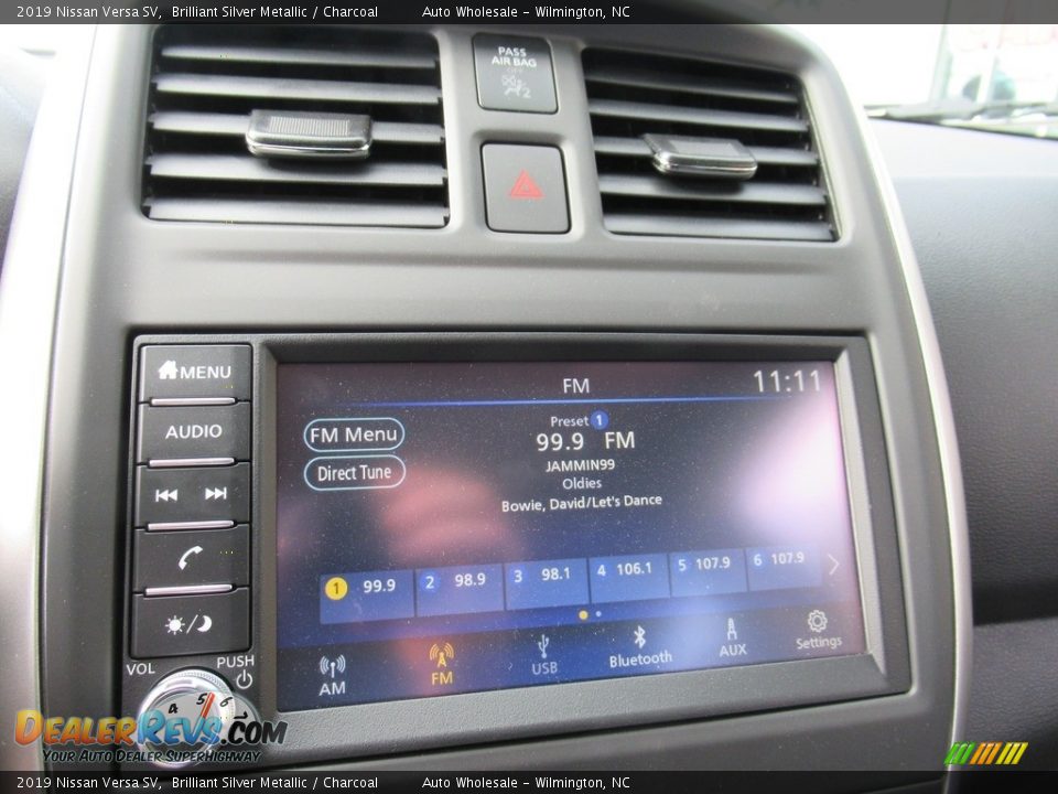 2019 Nissan Versa SV Brilliant Silver Metallic / Charcoal Photo #17
