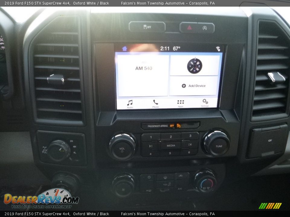 2019 Ford F150 STX SuperCrew 4x4 Oxford White / Black Photo #13