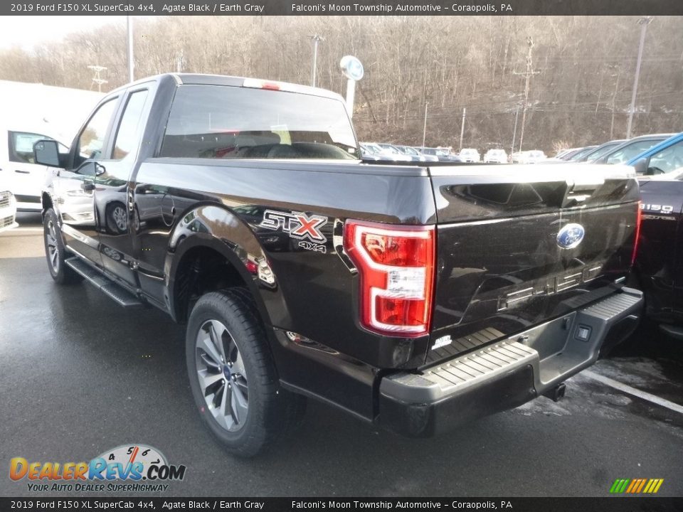 2019 Ford F150 XL SuperCab 4x4 Agate Black / Earth Gray Photo #3